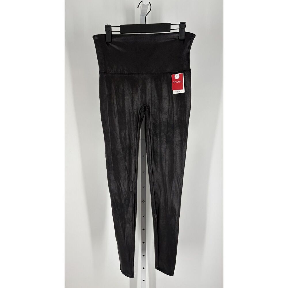 New with Tags (NWT) Spanx Faux Leather Leggings in Black, Size XL Tall.